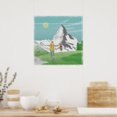 Matterhorn reisposter Zwitserland Poster (Keuken)