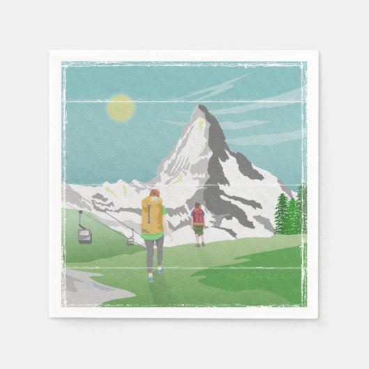 Matterhorn reisposter Zwitserland Servet (Voorkant)
