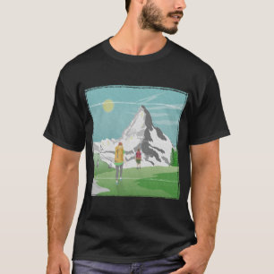 Matterhorn reisposter Zwitserland T-shirt