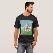 Matterhorn reisposter Zwitserland T-shirt (Voorkant volledig)