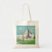 Matterhorn reisposter Zwitserland Tote Bag (Voorkant)
