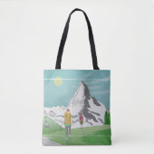 Matterhorn reisposter Zwitserland Tote Bag (Voorkant)