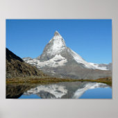 Matterhorn Riffelsee Swiss Alps Poster (Voorkant)