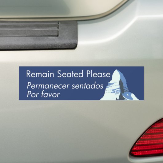 Matterhorn Safety Spiel Bumpersticker (Op auto)