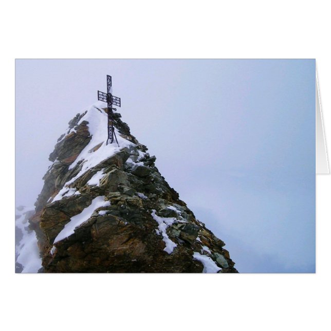 Matterhorn Summit Cross Blank Kaart (Voorkant Horizontaal)