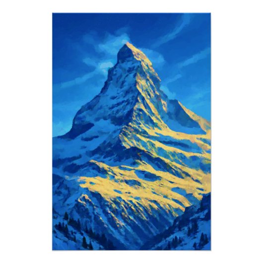 Matterhorn Sunset Perfect Poster (Voorkant)
