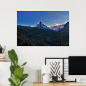 Matterhorn Sunset Poster (Thuiskantoor)