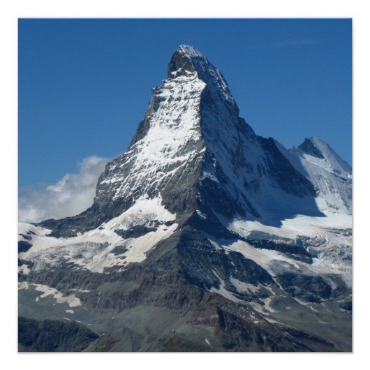 Matterhorn Swiss Alps Poster Paper (Voorkant)