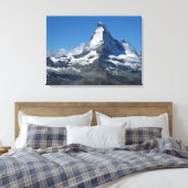 Matterhorn Swiss Alps Wrapped Canvas Afdruk (Insitu (Slaapkamer))