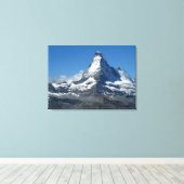 Matterhorn Swiss Alps Wrapped Canvas Afdruk (Insitu (Houten vloer))