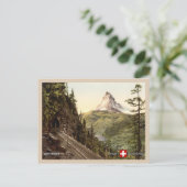Matterhorn Swiss Alps Zermatt Zwitserland Briefkaart (Staand voorkant)