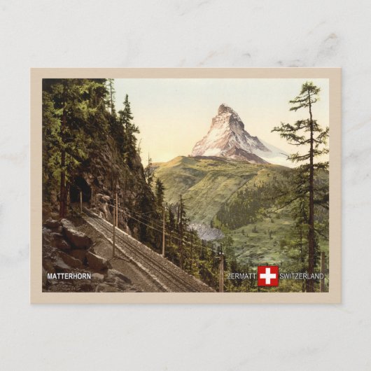 Matterhorn Swiss Alps Zermatt Zwitserland Briefkaart (Voorkant)