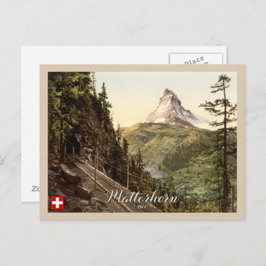 Matterhorn Swiss Alps Zwitserland Briefkaart (Voorkant / Achterkant)