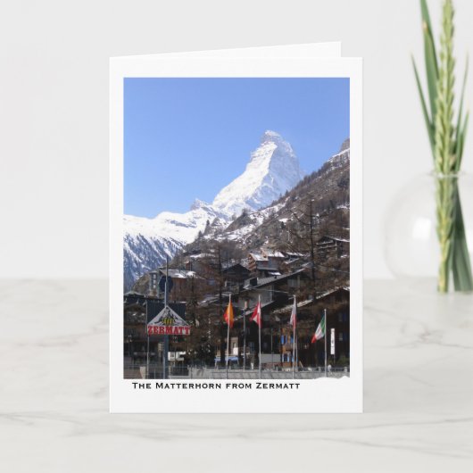 Matterhorn van Zermatt Kaart (Voorkant)