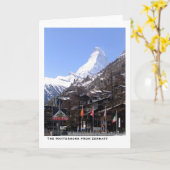 Matterhorn van Zermatt Kaart (Gele Bloem)