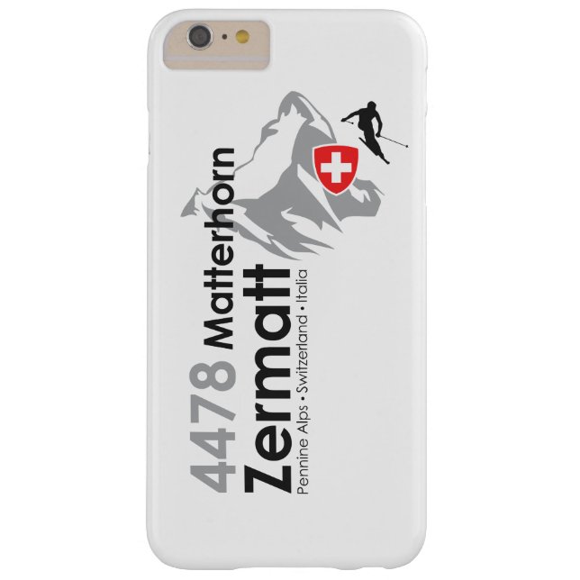 Matterhorn-Zermatt skiing Case-Mate iPhone Case (Achterkant)