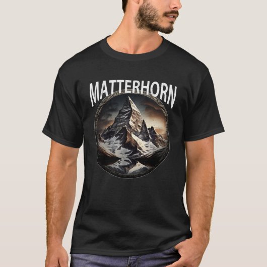 Matterhorn Zermatt Zwitserland Alpen 1 T-shirt (Voorkant)