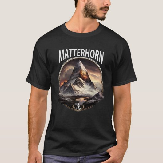 Matterhorn Zermatt Zwitserland Alpen 3 T-shirt (Voorkant)