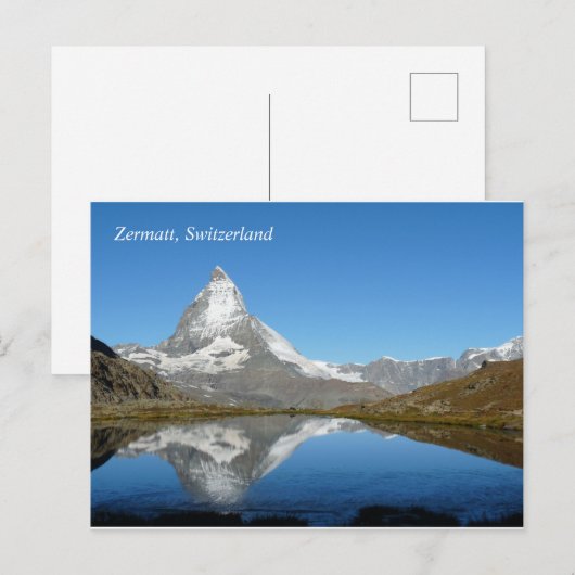 Matterhorn Zermatt Zwitserland Briefkaart (Voorkant / Achterkant)