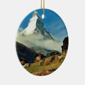 Matterhorn, Zermatt, Zwitserland Keramisch Ornament (Rechts)