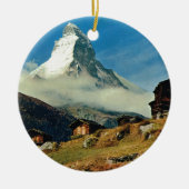 Matterhorn, Zermatt, Zwitserland Keramisch Ornament (Voorkant)