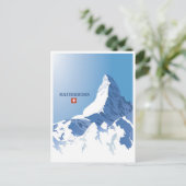 Matterhorn,Zermatt,Zwitserland,Ski Briefkaart (Staand voorkant)