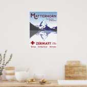Matterhorn, Zermatt, Zwitserland, Ski Poster (Keuken)