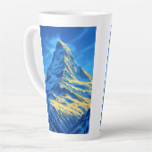 Matterhorn Zwitserland Alpen Latte Mok (Linkerhoek)