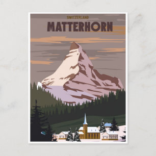 Matterhorn Zwitserland  bergtop Briefkaart