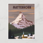 Matterhorn Zwitserland  bergtop Briefkaart (Voorkant)