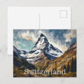 Matterhorn Zwitserland Briefkaart (Voorkant / Achterkant)