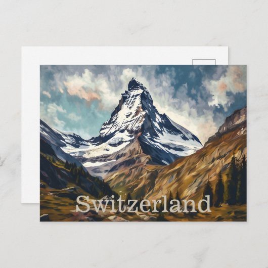 Matterhorn Zwitserland Briefkaart (Voorkant / Achterkant)