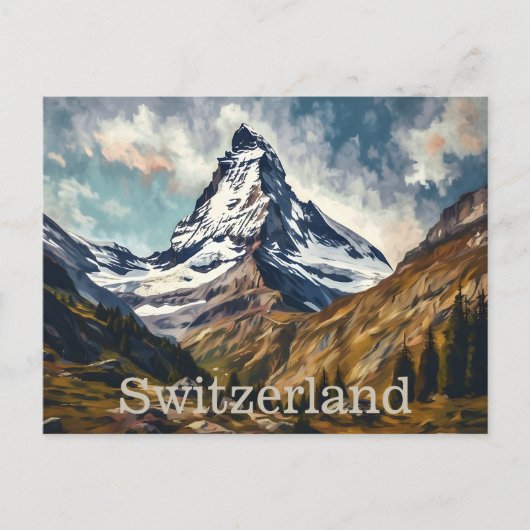Matterhorn Zwitserland Briefkaart (Voorkant)