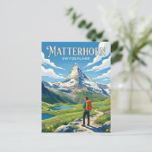 Matterhorn Zwitserland Briefkaart (Staand voorkant)
