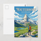 Matterhorn Zwitserland Briefkaart (Voorkant / Achterkant)