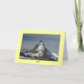 Matterhorn, Zwitserland Feestdagen Kaart (Achterkant)