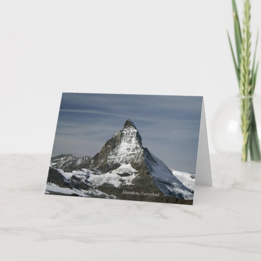 Matterhorn, Zwitserland Feestdagen Kaart (Voorkant)