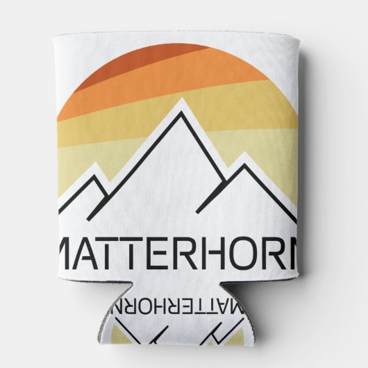 Matterhorn Zwitserland Italië Blikjeskoeler (Achterkant)