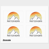 Matterhorn Zwitserland Italië Rechthoekige Sticker (Vel)
