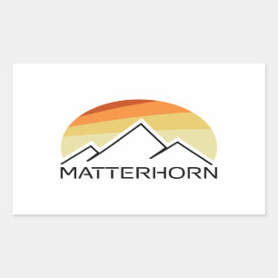 Matterhorn Zwitserland Italië Rechthoekige Sticker