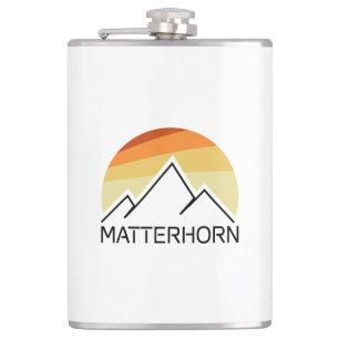 Matterhorn Zwitserland Italië Retro Heupfles