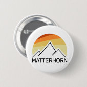 Matterhorn Zwitserland Italië Ronde Button 5,7 Cm (Voorkant /achterkant)