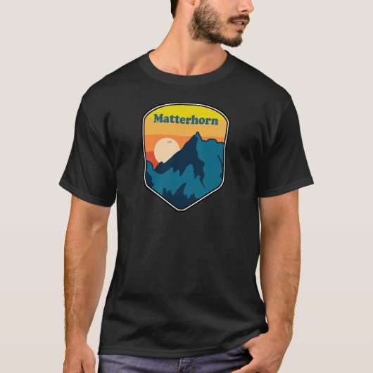 Matterhorn Zwitserland Italië Sunrise T-shirt (Voorkant)