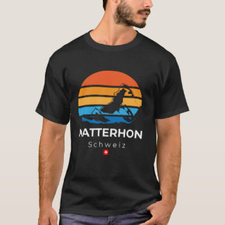 Matterhorn Zwitserland Mountains Rocklimming Hiki T-shirt