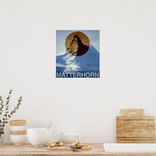  Matterhorn Zwitserland Poster (Keuken)