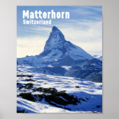  Matterhorn, Zwitserland Poster (Voorkant)