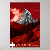matterhorn zwitserland poster (Voorkant)