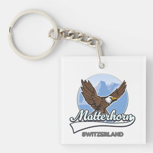 Matterhorn Zwitserland reislogo Sleutelhanger (voorkant)