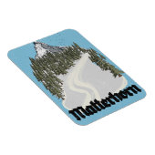 Matterhorn Zwitserland Reisposter Magneet (Rechterzijde)