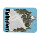 Matterhorn Zwitserland Reisposter Magneet (Horizontaal)